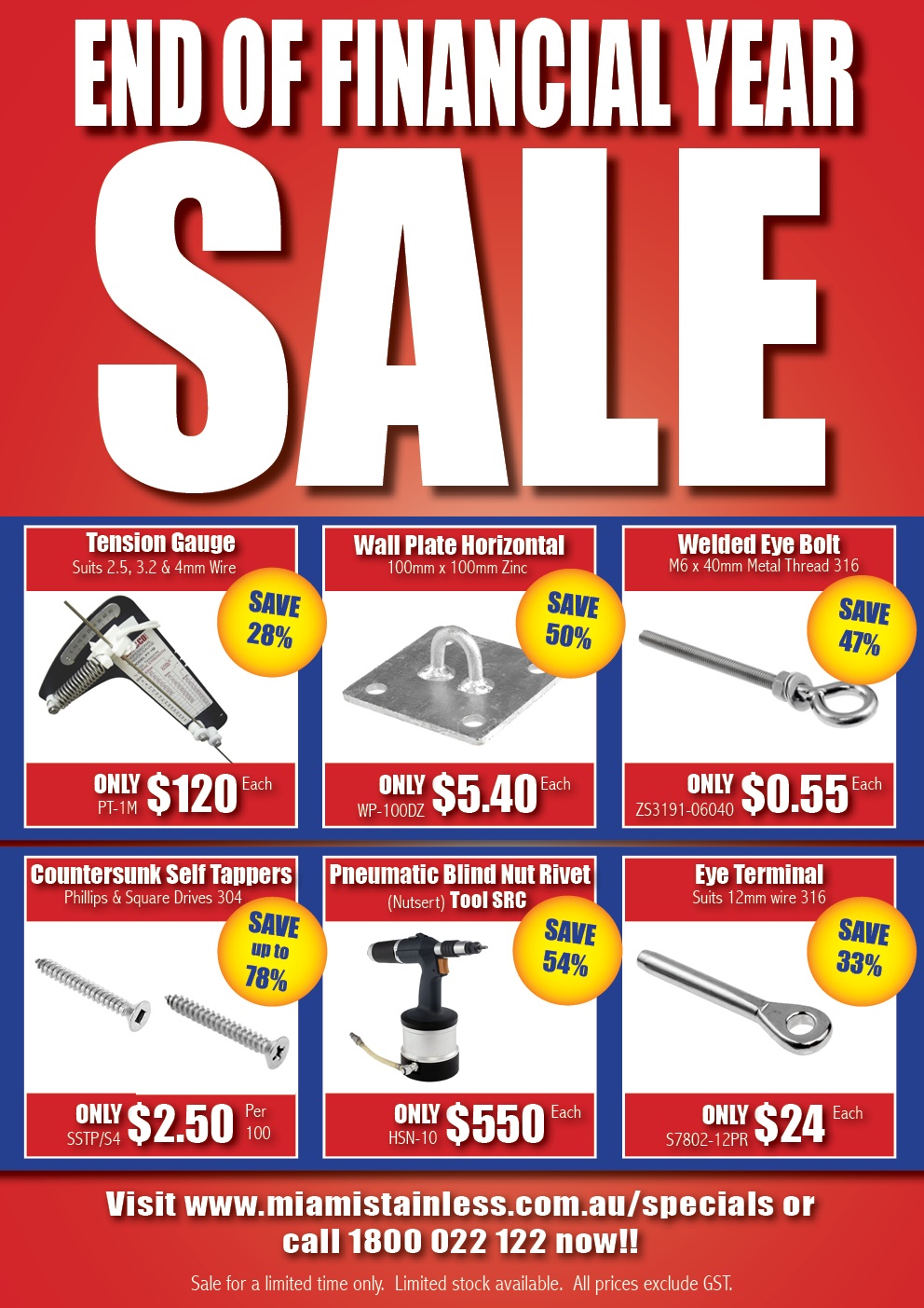 End Of Financial Year Sale!! Save💰